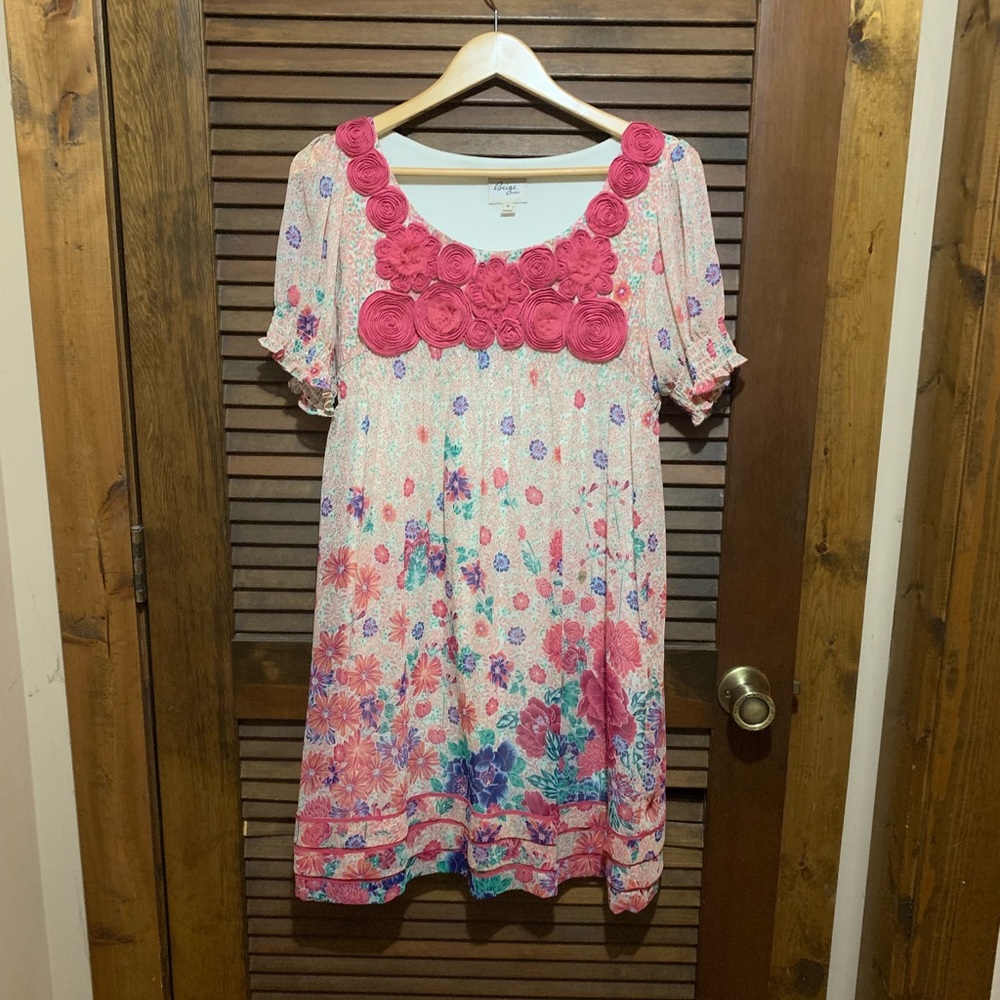 Beige by Eci Boho Style dress size 12
